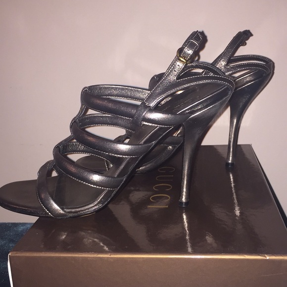 Pewter Gucci Sandals - Picture 5 of 5